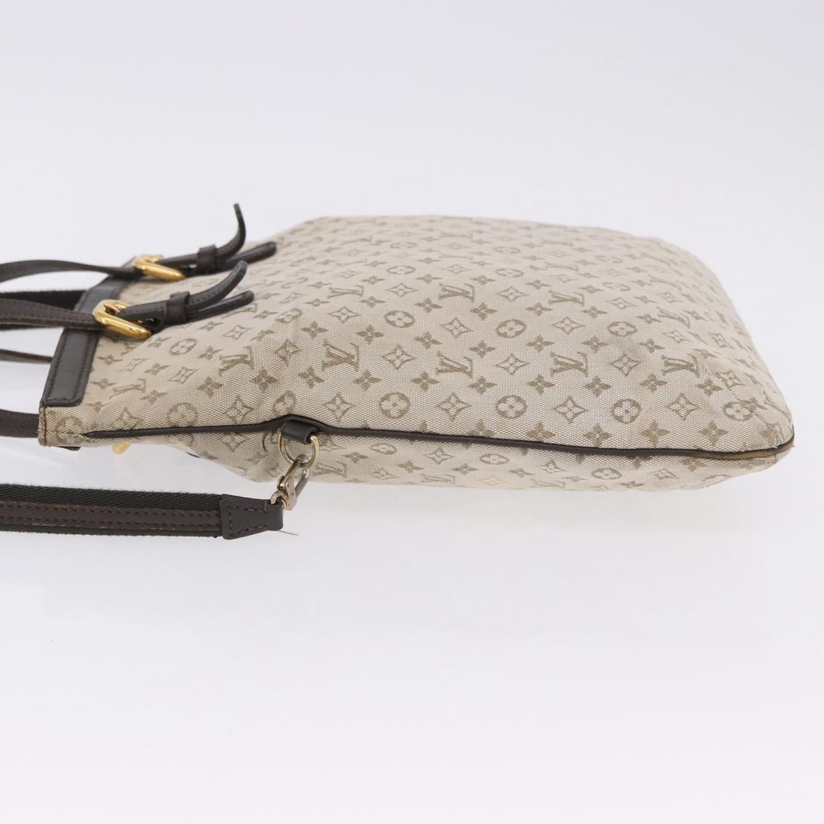LOUIS VUITTON Monogram Mini Francoise Tote Bag 2way Khaki M92209 LV Auth fm5439