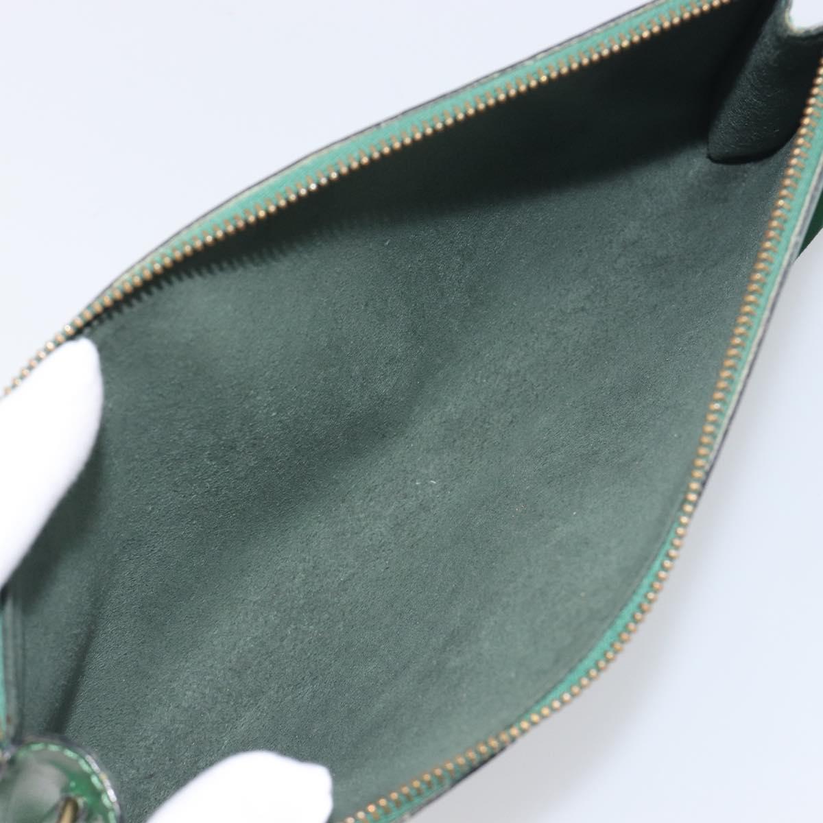 LOUIS VUITTON Epi Pochette Accessoires Pouch Green M52984 LV Auth fm5443