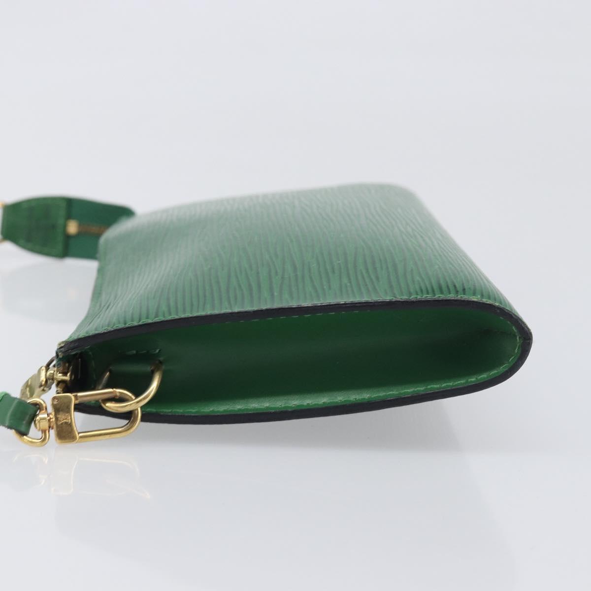 LOUIS VUITTON Epi Pochette Accessoires Pouch Green M52984 LV Auth fm5443