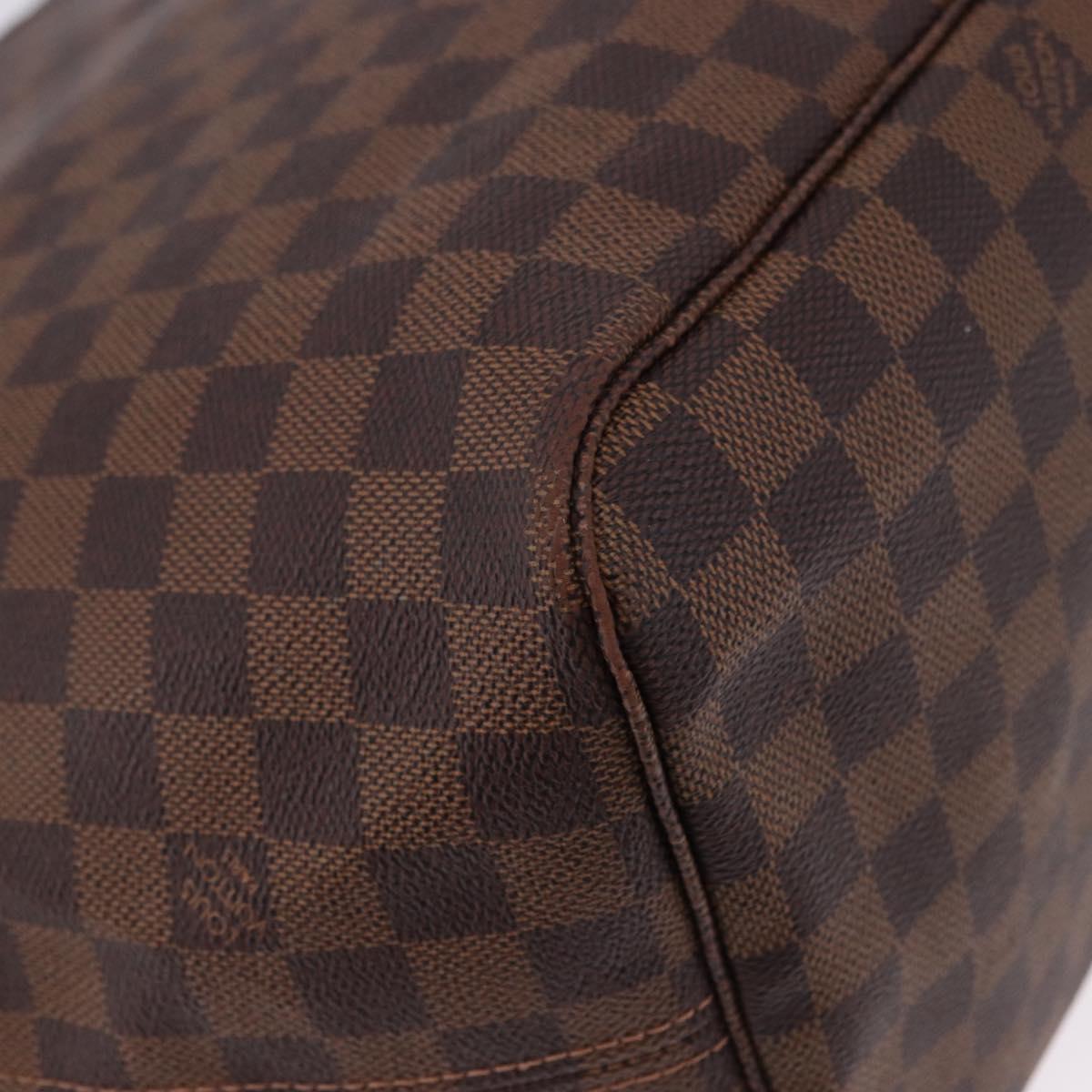 LOUIS VUITTON Damier Ebene Neverfull GM Tote Bag N51106 LV Auth fm5448V