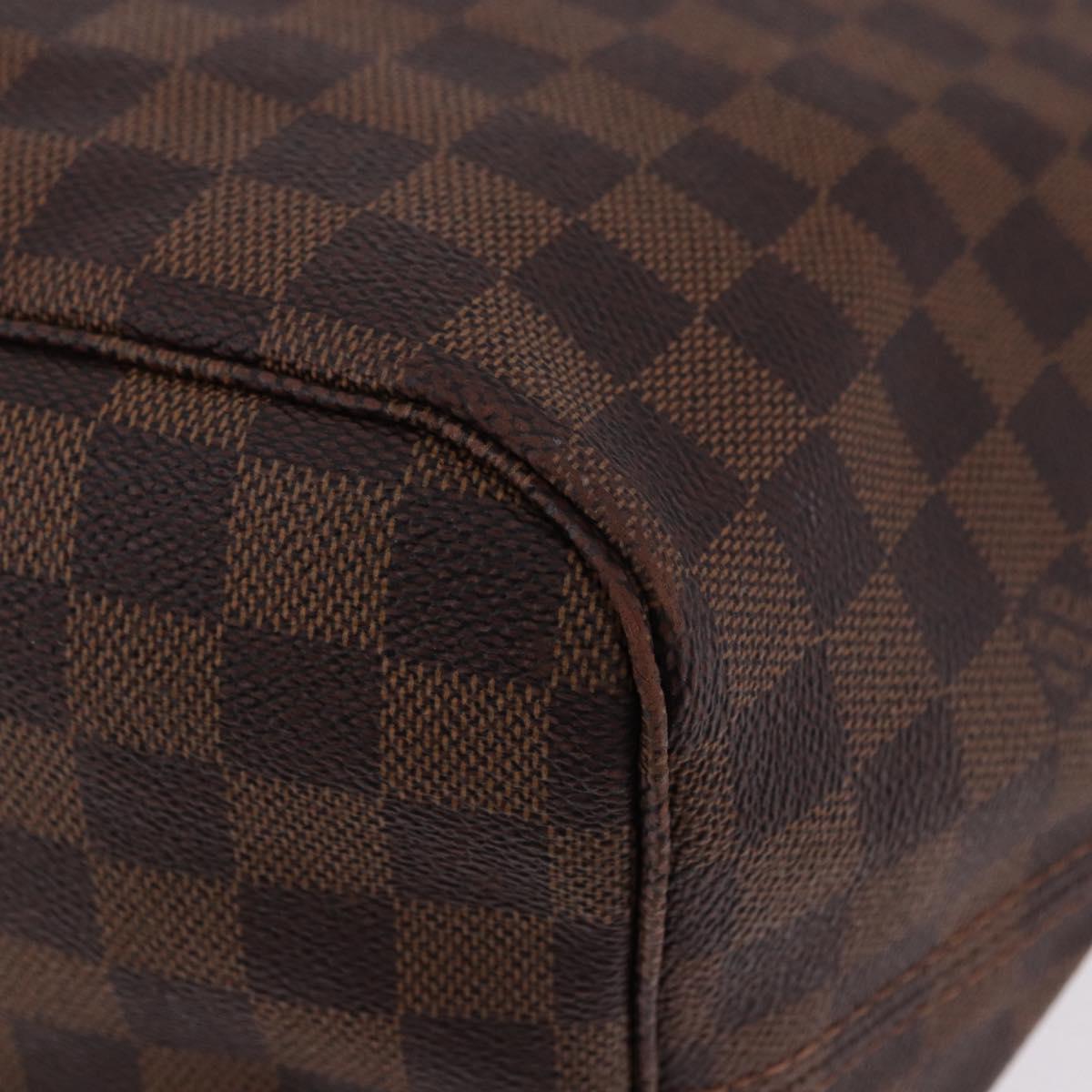 LOUIS VUITTON Damier Ebene Neverfull GM Tote Bag N51106 LV Auth fm5448V