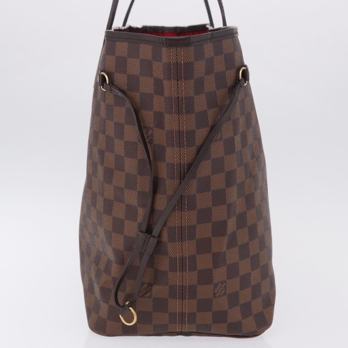 LOUIS VUITTON Damier Ebene Neverfull GM Tote Bag N51106 LV Auth fm5448V