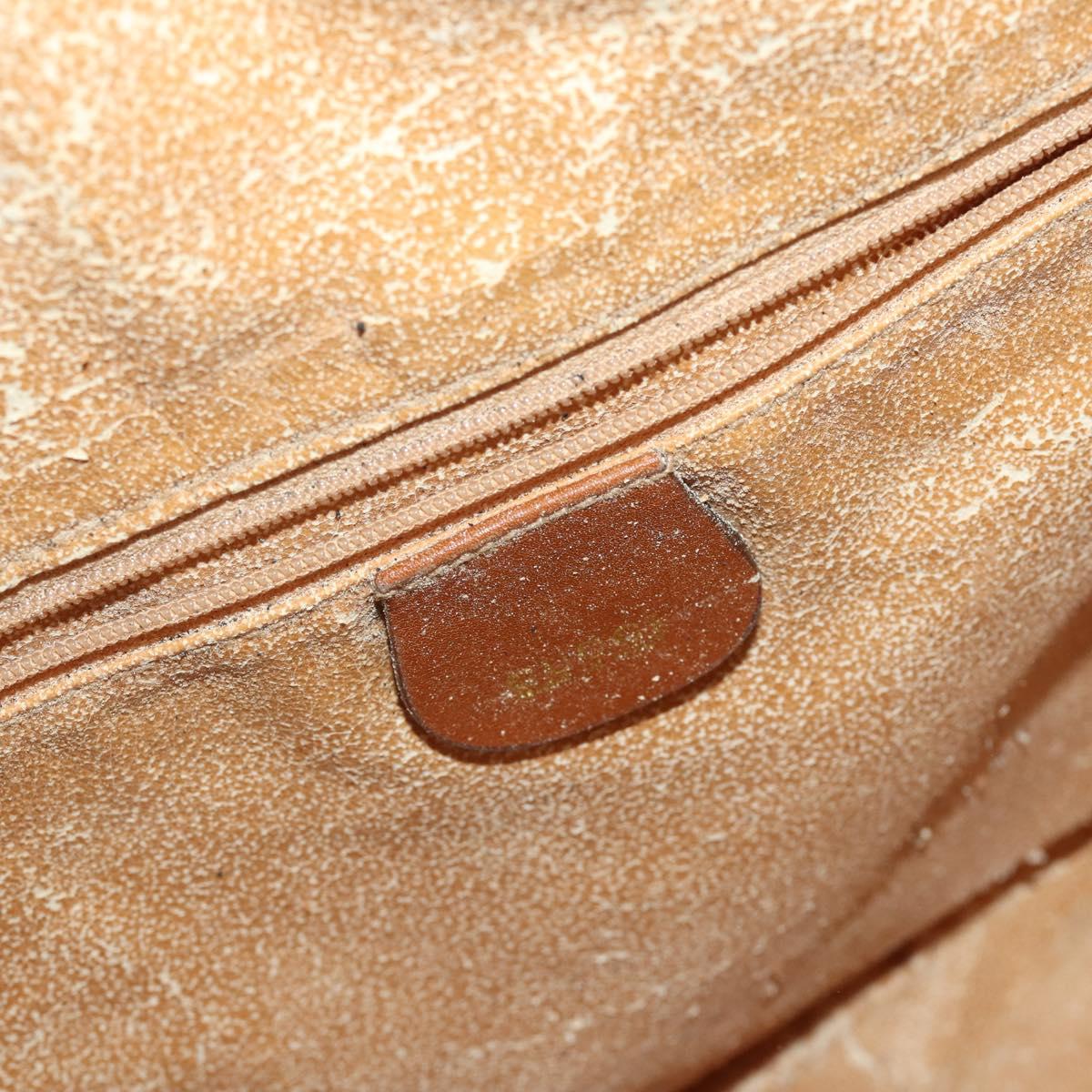 GUCCI Bamboo Shoulder Bag Leather 2way Brown Gold 001 1577 2615 Auth fm5455