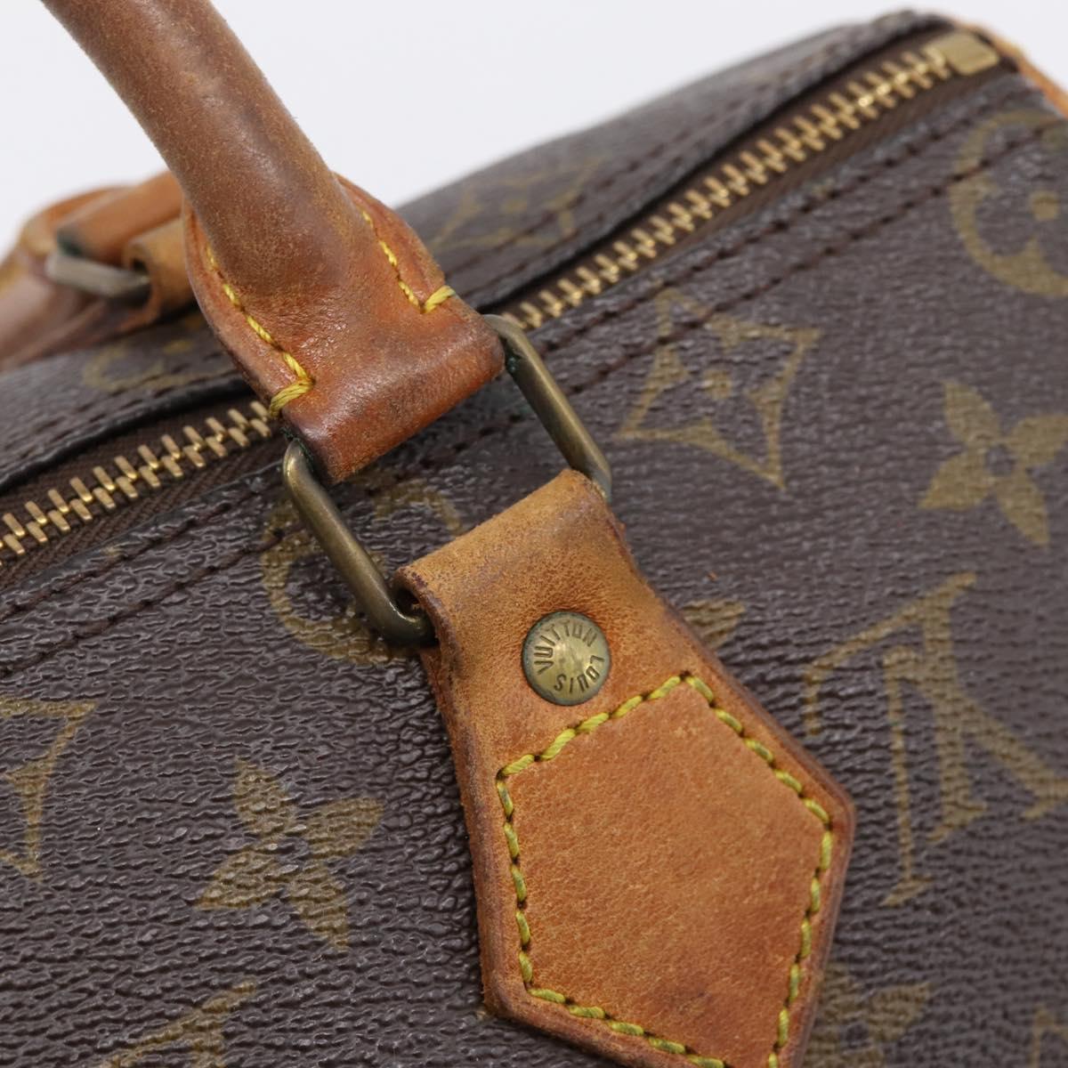 LOUIS VUITTON Monogram Speedy 25 Hand Bag M41528 LV Auth fm5459
