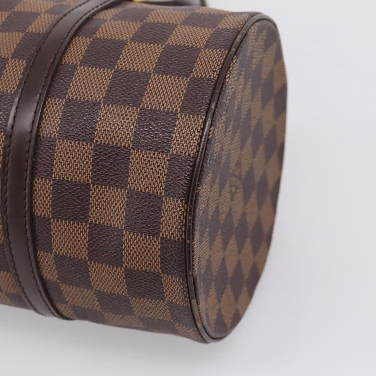 LOUIS VUITTON Damier Ebene Papillon 30 Hand Bag N51303 LV Auth fm5460