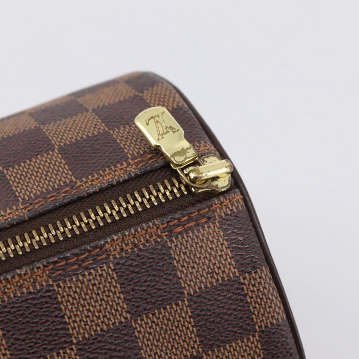 LOUIS VUITTON Damier Ebene Papillon 30 Hand Bag N51303 LV Auth fm5460