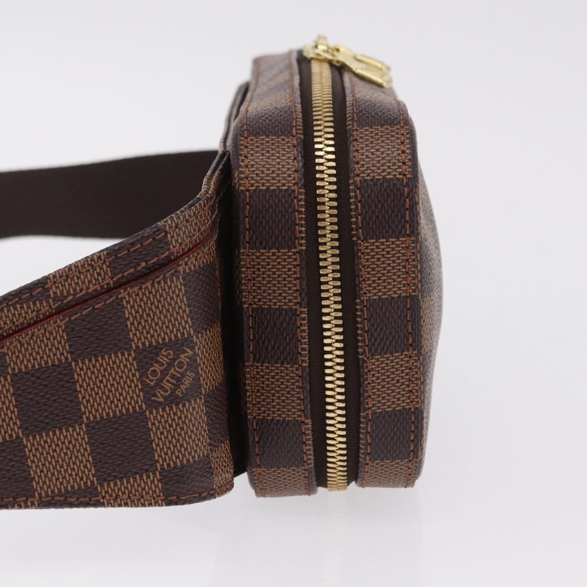 LOUIS VUITTON Damier Ebene Geronimos Shoulder Bag N51994 LV Auth fm5485V