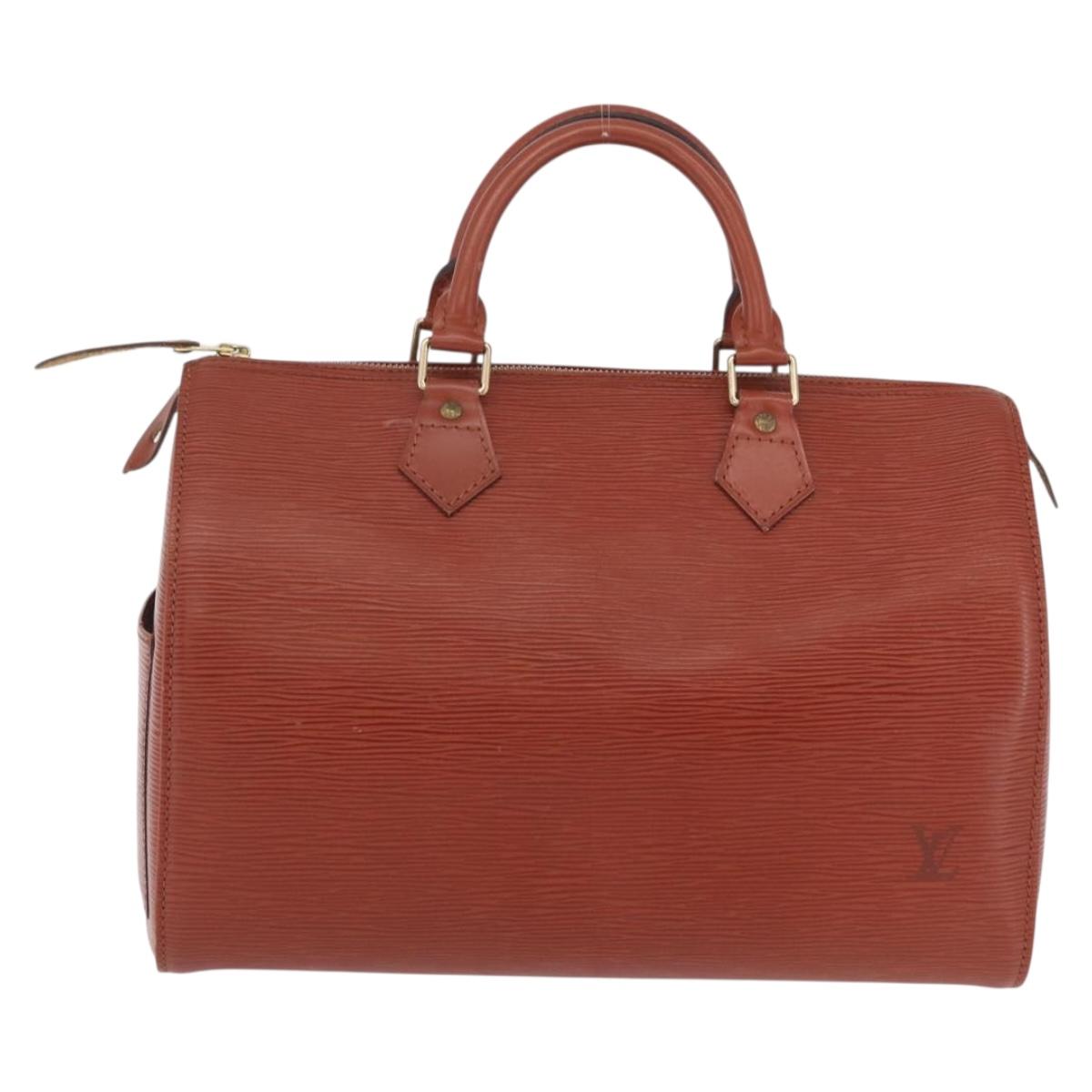 LOUIS VUITTON Epi Speedy 30 Hand Bag Brown M43003 LV Auth fm5492A