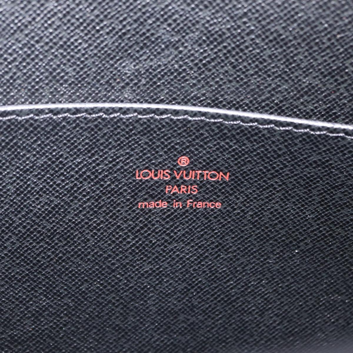 LOUIS VUITTON Epi Pochette Homme Clutch Bag Black M52522 LV Auth fm5495