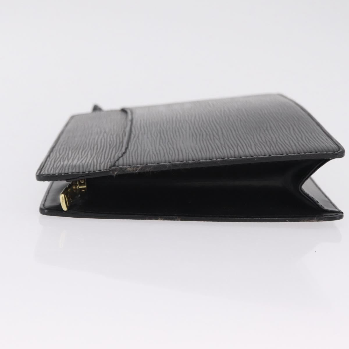 LOUIS VUITTON Epi Pochette Homme Clutch Bag Black M52522 LV Auth fm5495