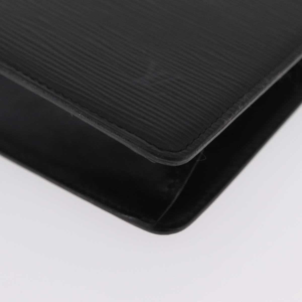 LOUIS VUITTON Epi Pochette Homme Clutch Bag Black M52522 LV Auth fm5495