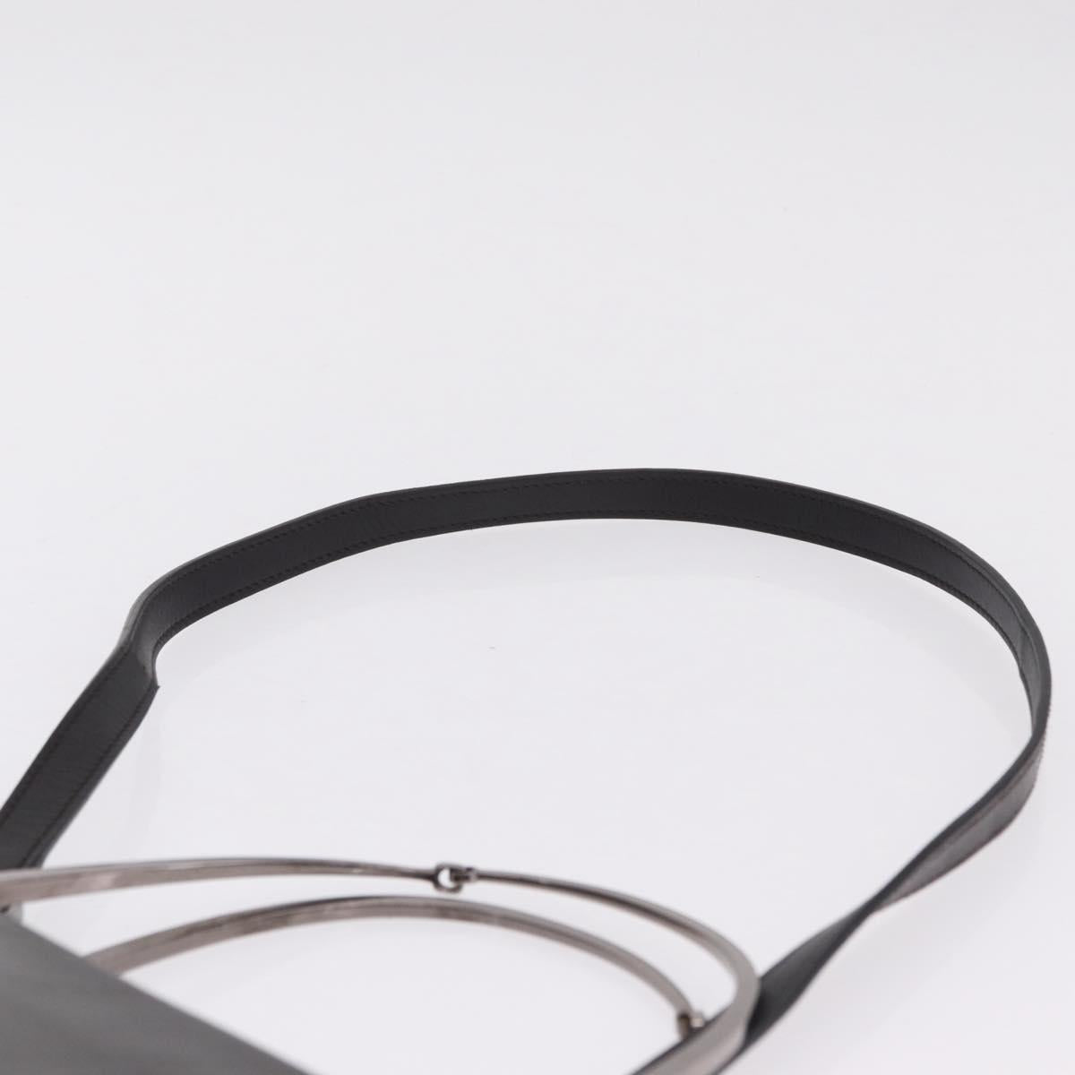 GUCCI Hand Bag Leather 2way Dark Brown Silver 002 1028 Auth fm5502