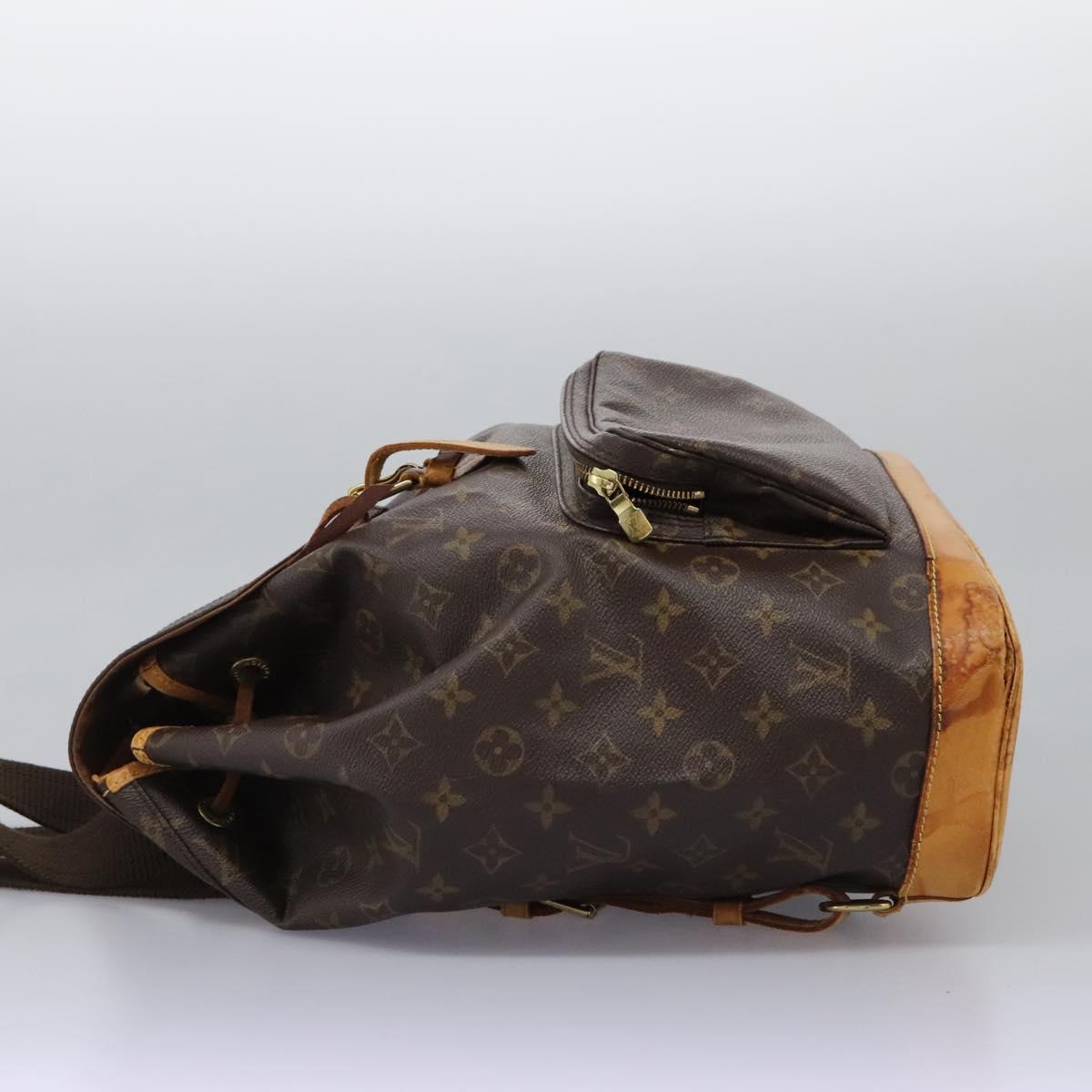 LOUIS VUITTON Monogram Montsouris GM Backpack M51135 LV Auth gh002