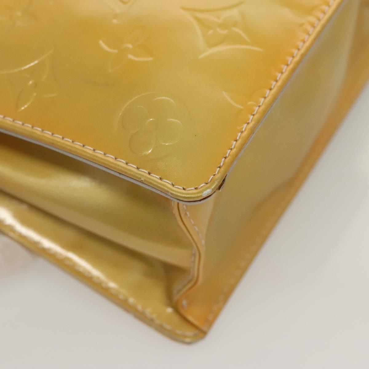 LOUIS VUITTON Monogram Vernis Spring Street Hand Bag Gris M91029 LV Auth gh022