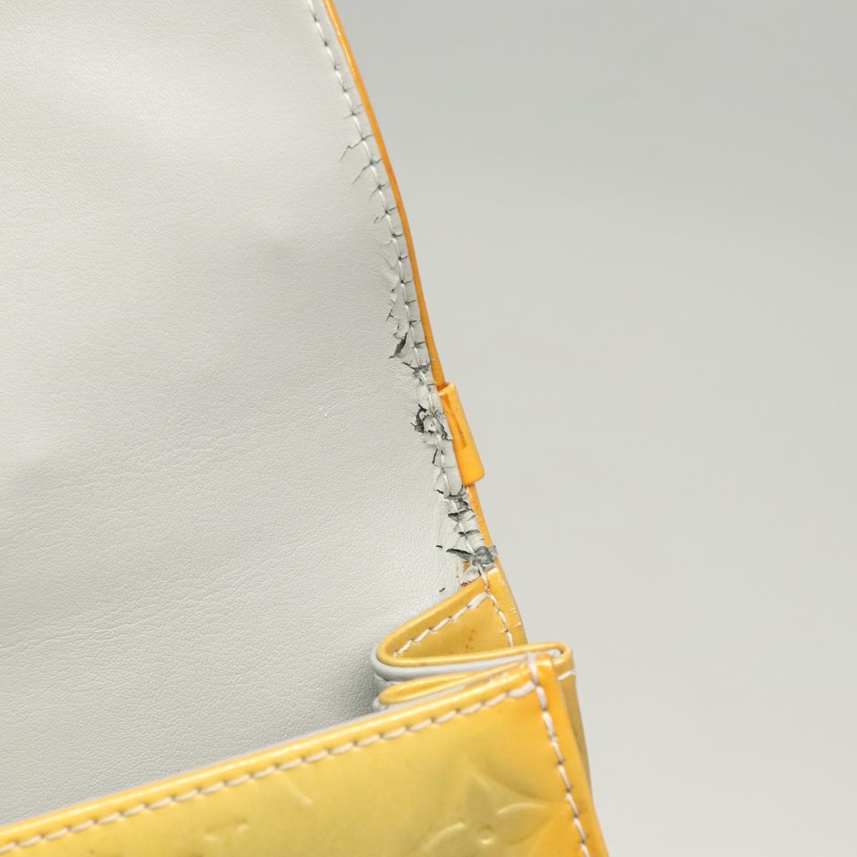 LOUIS VUITTON Monogram Vernis Spring Street Hand Bag Gris M91029 LV Auth gh022