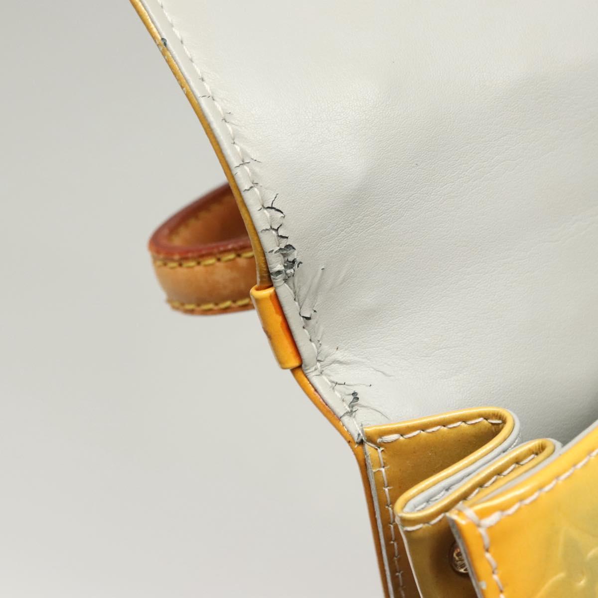 LOUIS VUITTON Monogram Vernis Spring Street Hand Bag Gris M91029 LV Auth gh022