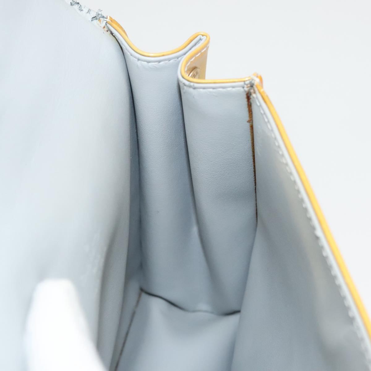 LOUIS VUITTON Monogram Vernis Spring Street Hand Bag Gris M91029 LV Auth gh022