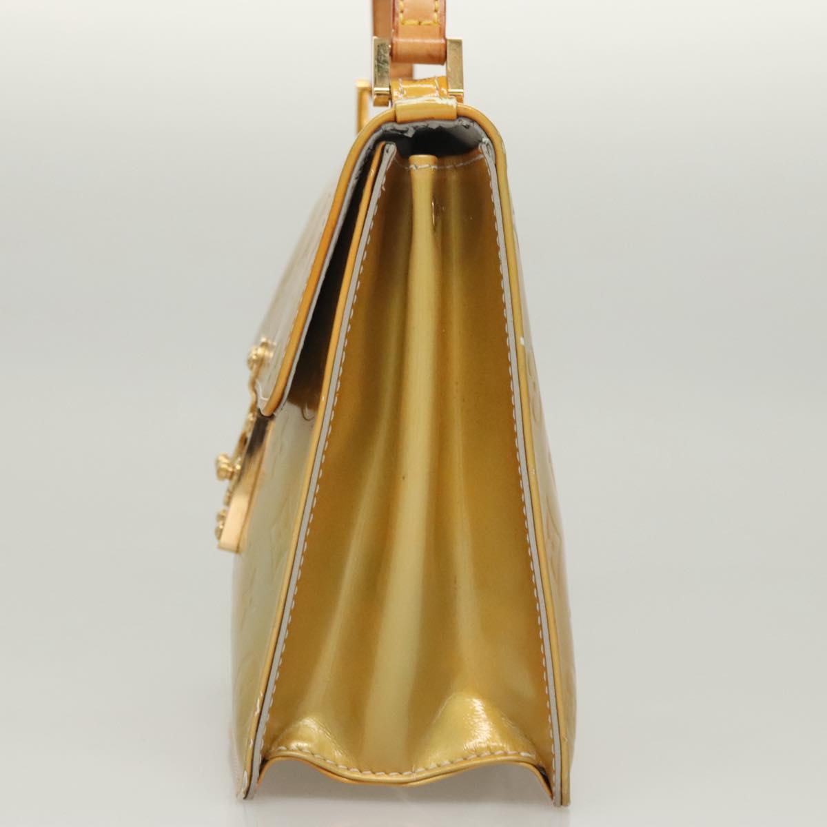 LOUIS VUITTON Monogram Vernis Spring Street Hand Bag Gris M91029 LV Auth gh022