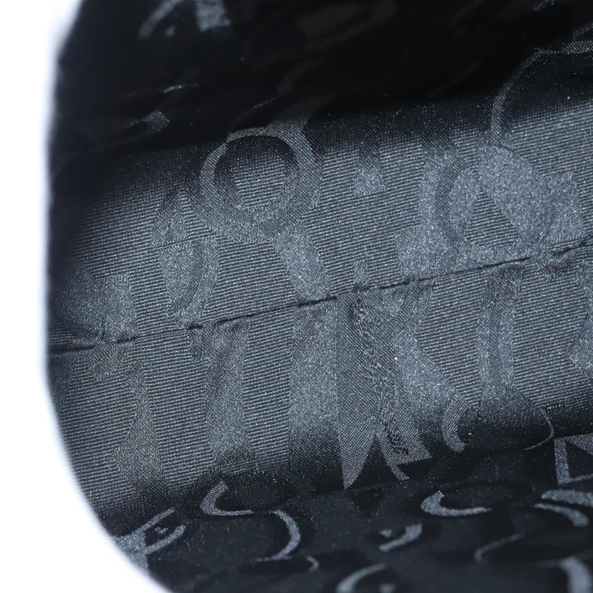 Salvatore Ferragamo Vala Hand Bag Leather 2way Black Gold Auth gh079