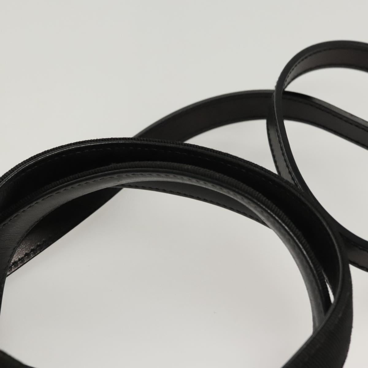 Salvatore Ferragamo Vala Hand Bag Leather 2way Black Gold Auth gh088