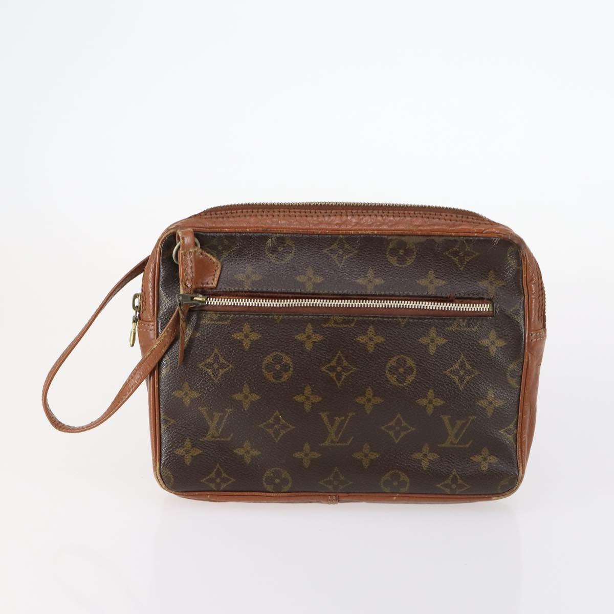 LOUIS VUITTON Monogram Clutch Bag 2Set LV Auth gh1003