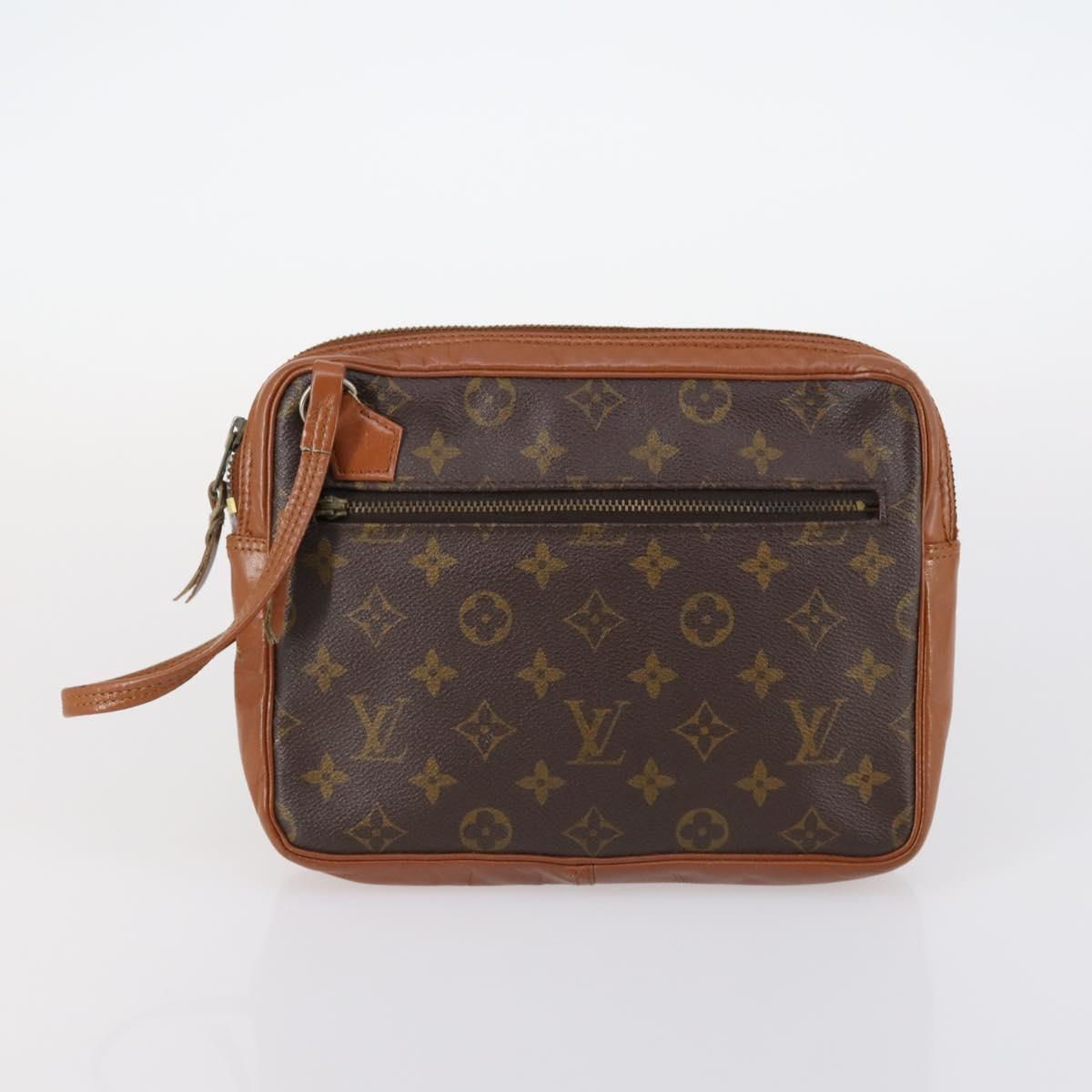 LOUIS VUITTON Monogram Clutch Bag 2Set LV Auth gh1003
