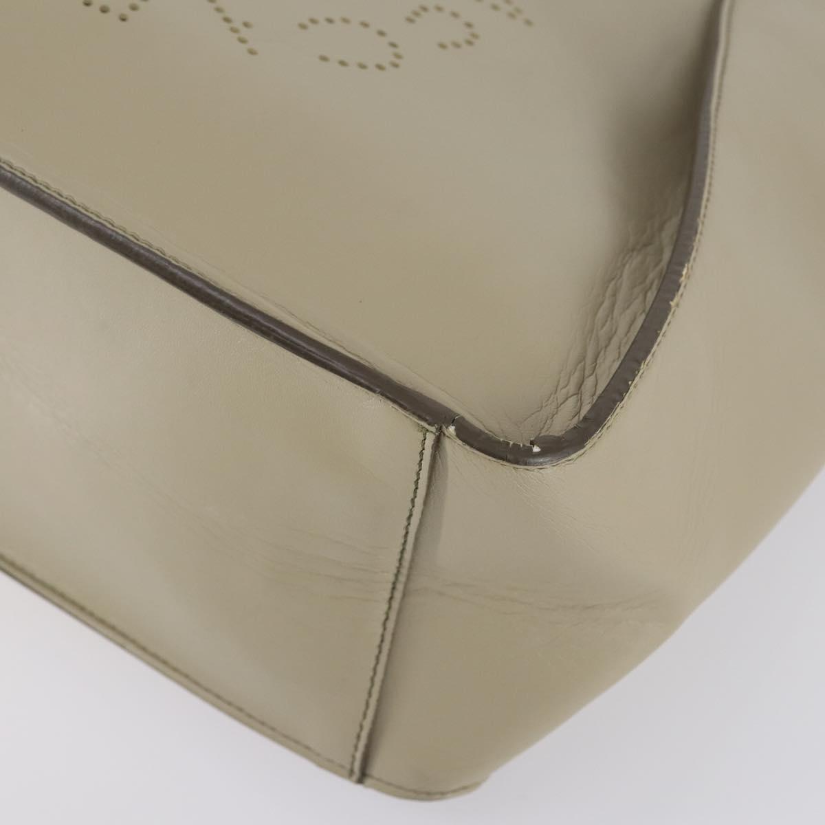 Stella MacCartney Tote Bag Leather 2Set Black Beige Auth gh1004