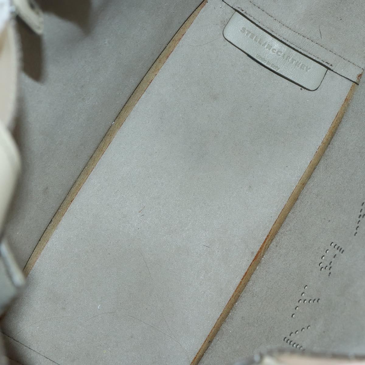 Stella MacCartney Tote Bag Leather 2Set Black Beige Auth gh1004