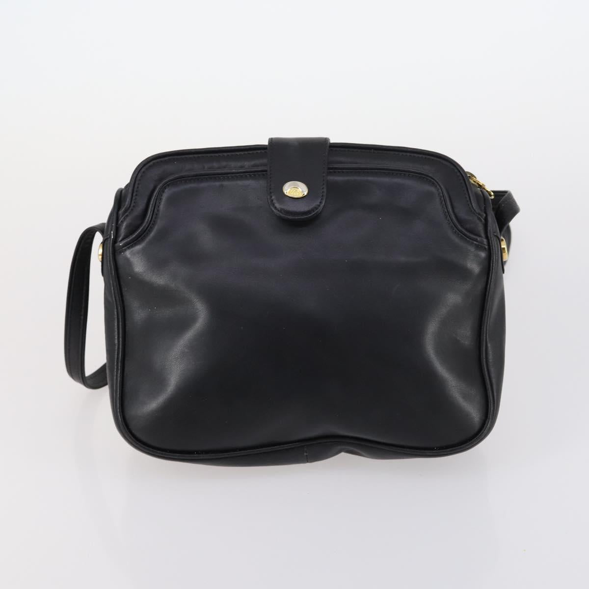 GUCCI Micro GG Supreme Shoulder Bag Canvas Leather 4Set Black Beige Auth gh1007