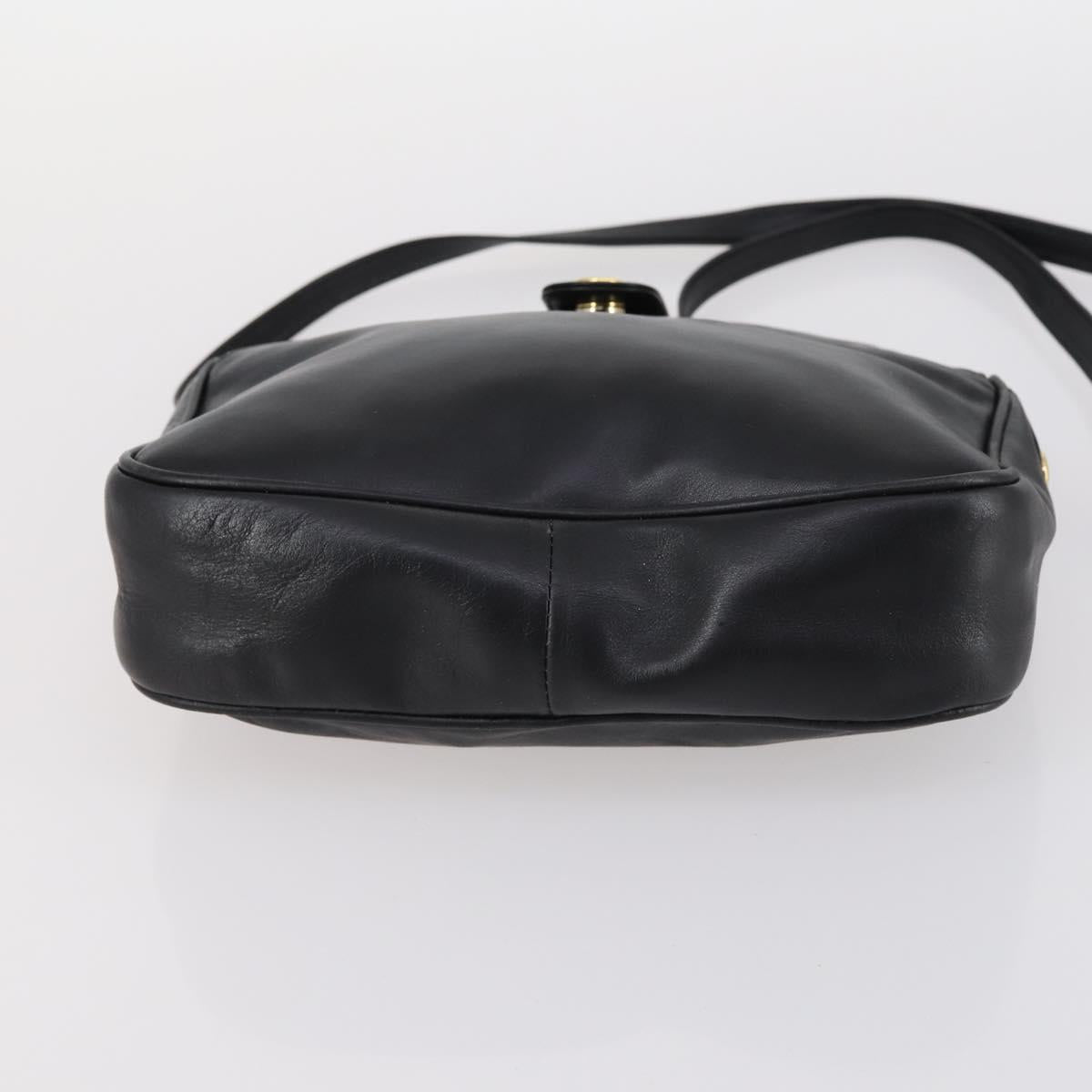 GUCCI Micro GG Supreme Shoulder Bag Canvas Leather 4Set Black Beige Auth gh1007