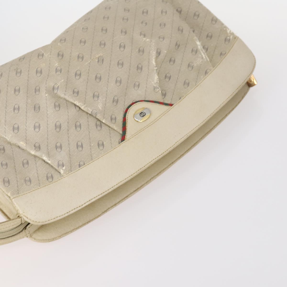 GUCCI Micro GG Supreme Shoulder Bag Canvas Leather 4Set Black Beige Auth gh1007