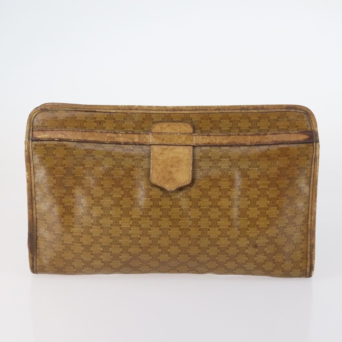 Salvatore Ferragamo Celine Hand Bag Leather 3Set Beige Black Auth gh1011