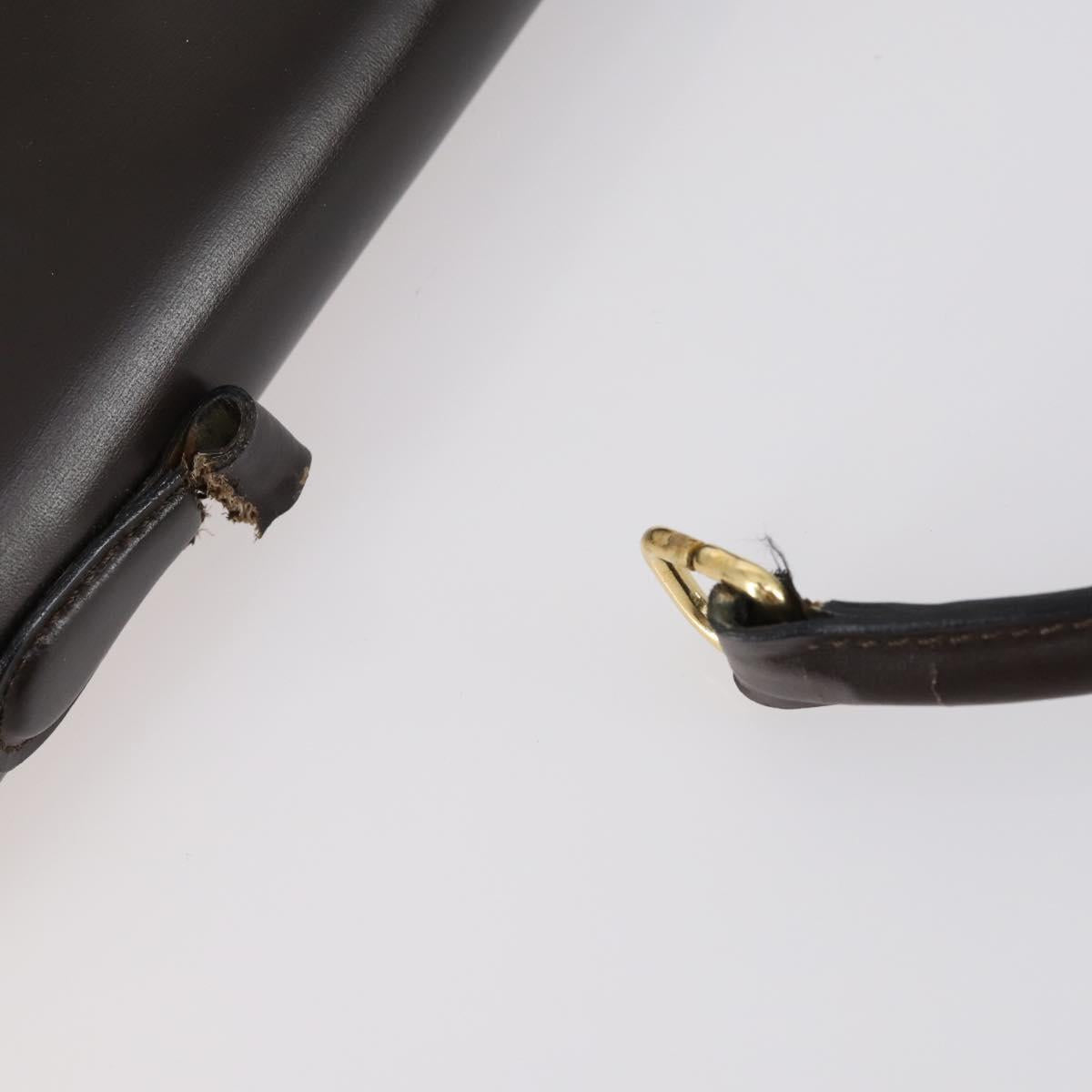 Salvatore Ferragamo Celine Hand Bag Leather 3Set Beige Black Auth gh1011