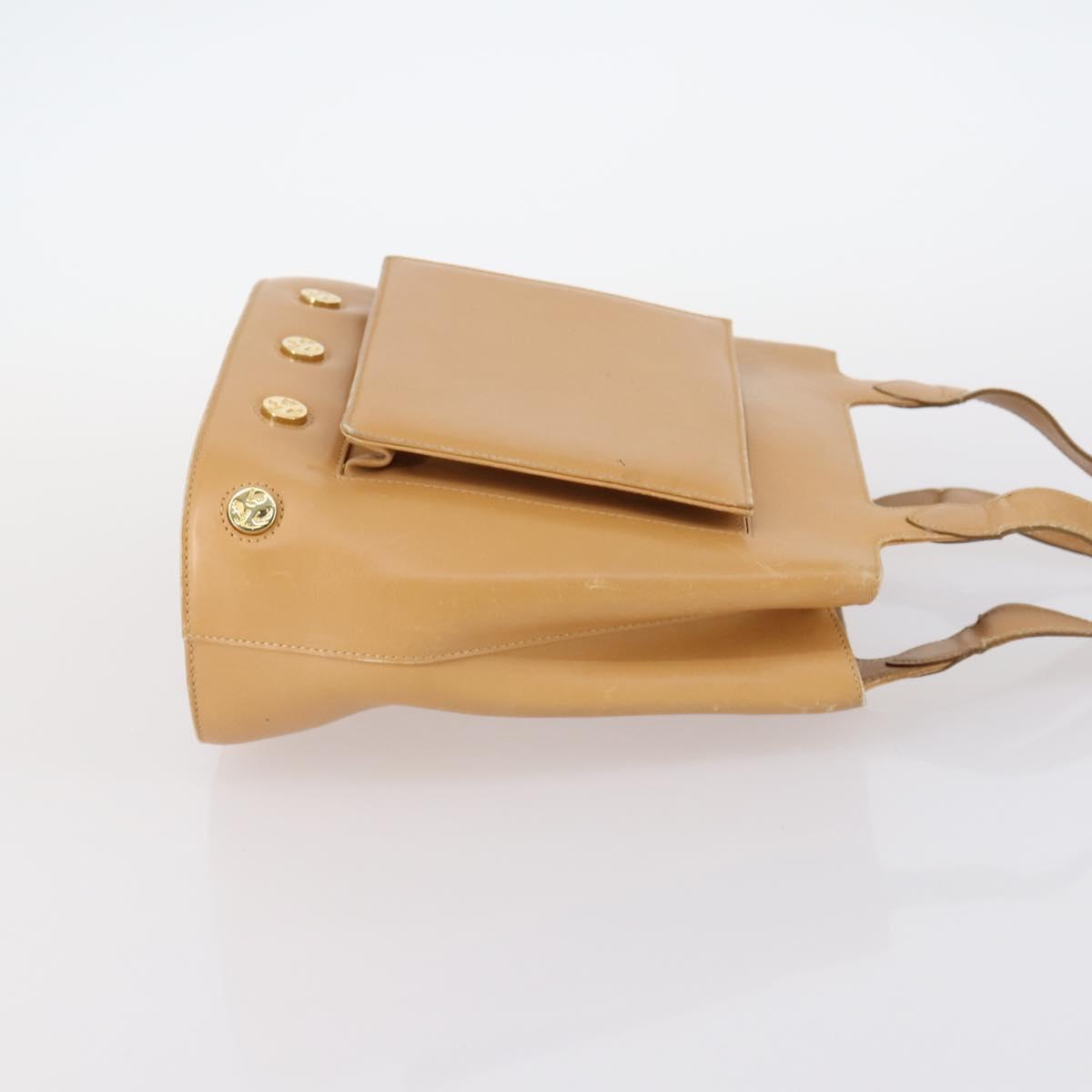 Salvatore Ferragamo Celine Hand Bag Leather 3Set Beige Black Auth gh1011