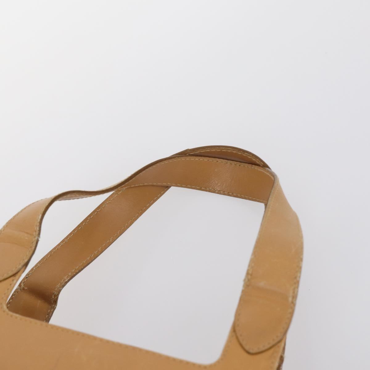 Salvatore Ferragamo Celine Hand Bag Leather 3Set Beige Black Auth gh1011