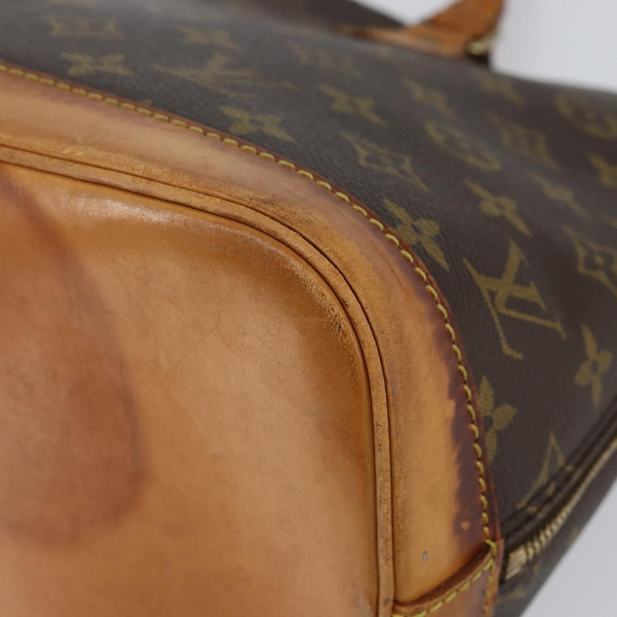 LOUIS VUITTON Monogram Alma Hand Bag M51130 LV Auth gh1013