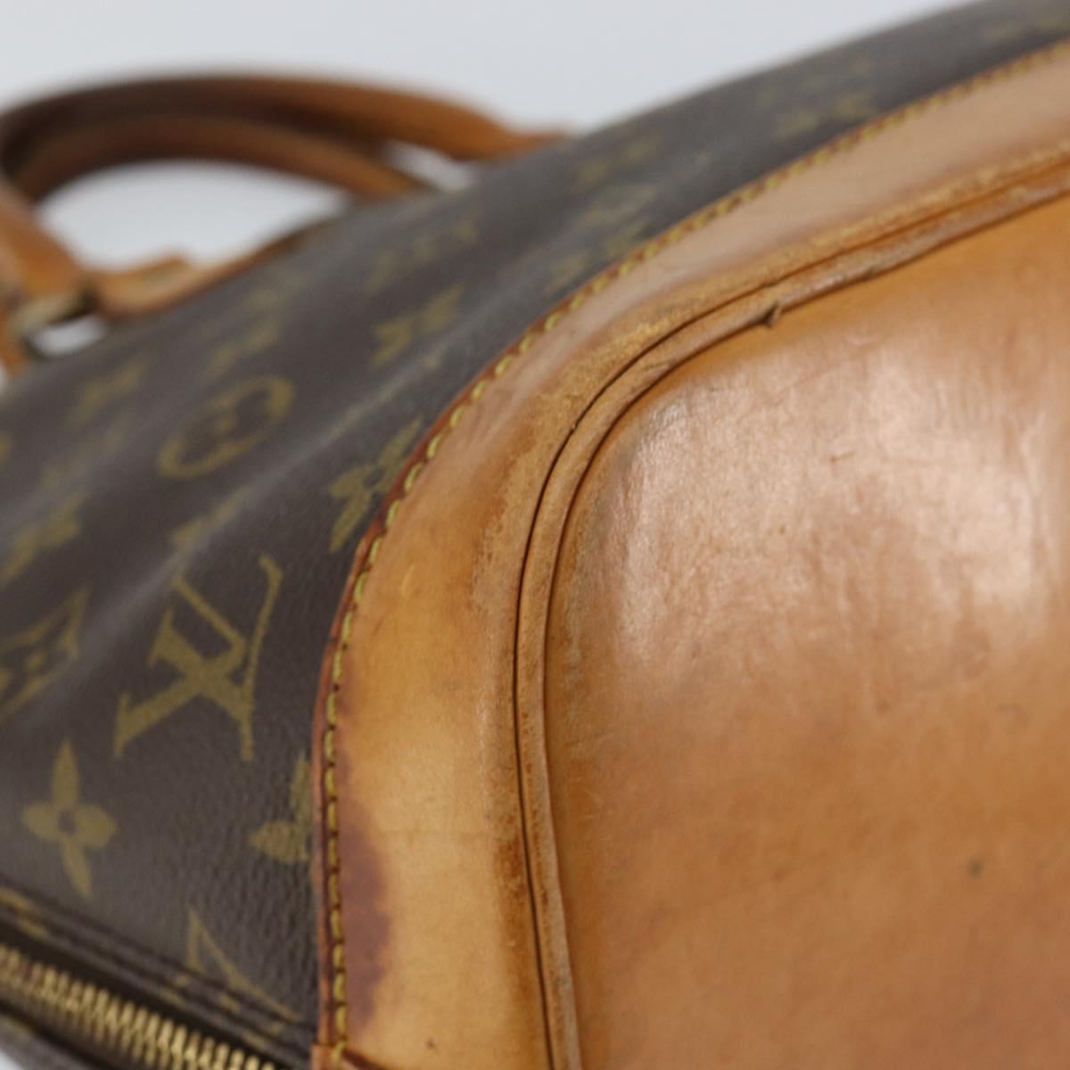 LOUIS VUITTON Monogram Alma Hand Bag M51130 LV Auth gh1013