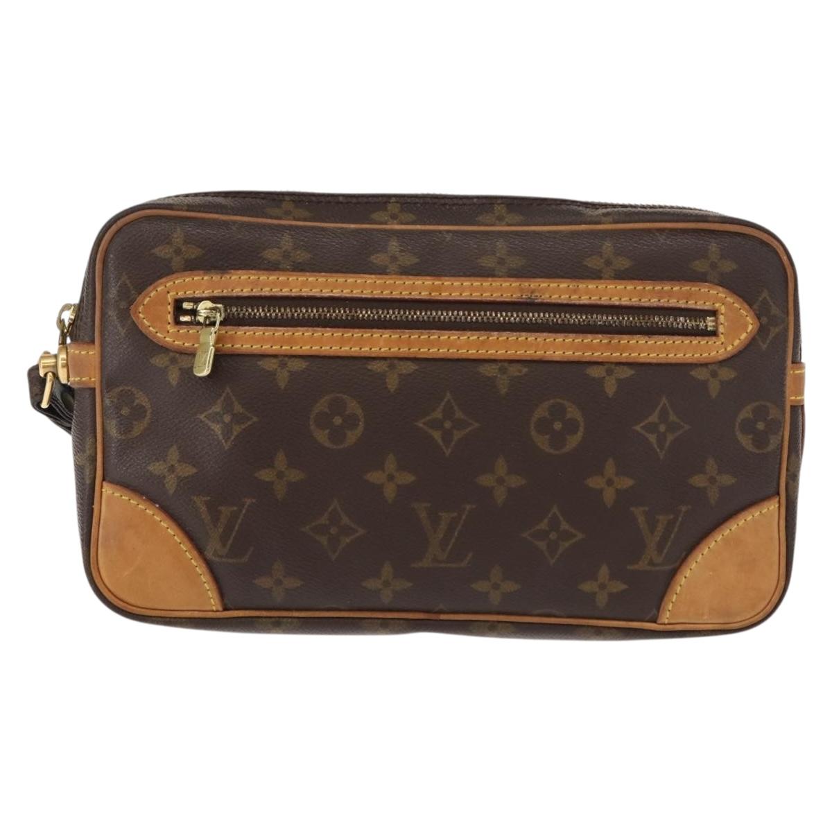 LOUIS VUITTON Monogram Marly Dragonne GM Clutch Bag M51825 LV Auth gh1016