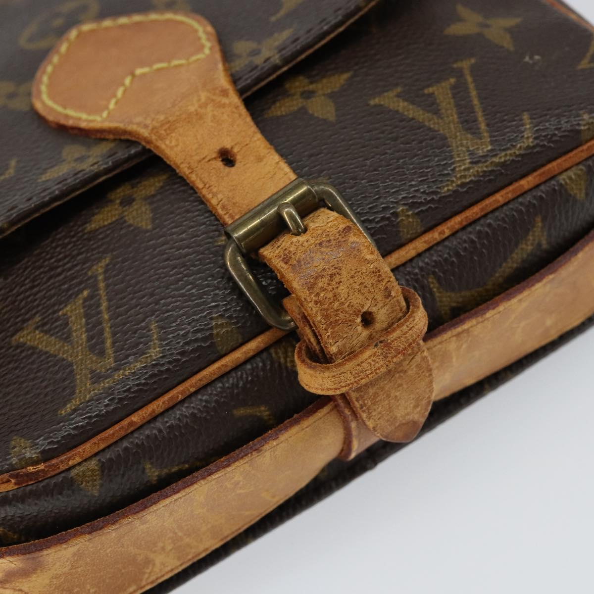LOUIS VUITTON Monogram Cartouchiere PM Shoulder Bag M51254 LV Auth gh1018