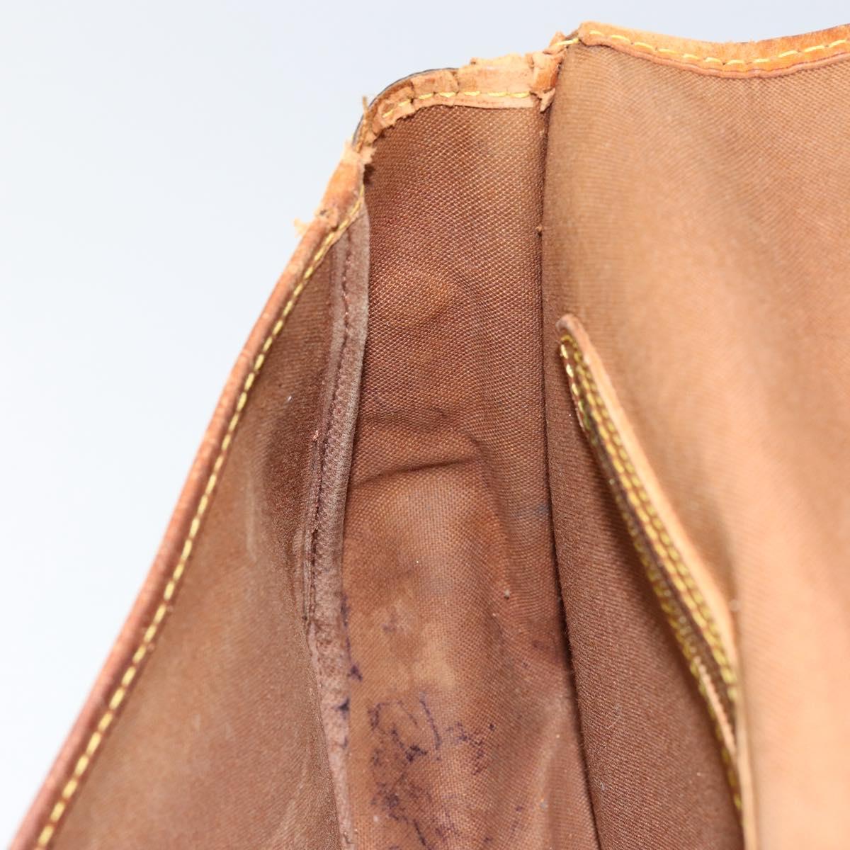 LOUIS VUITTON Monogram Gibeciere MM Shoulder Bag M42247 LV Auth gh1024