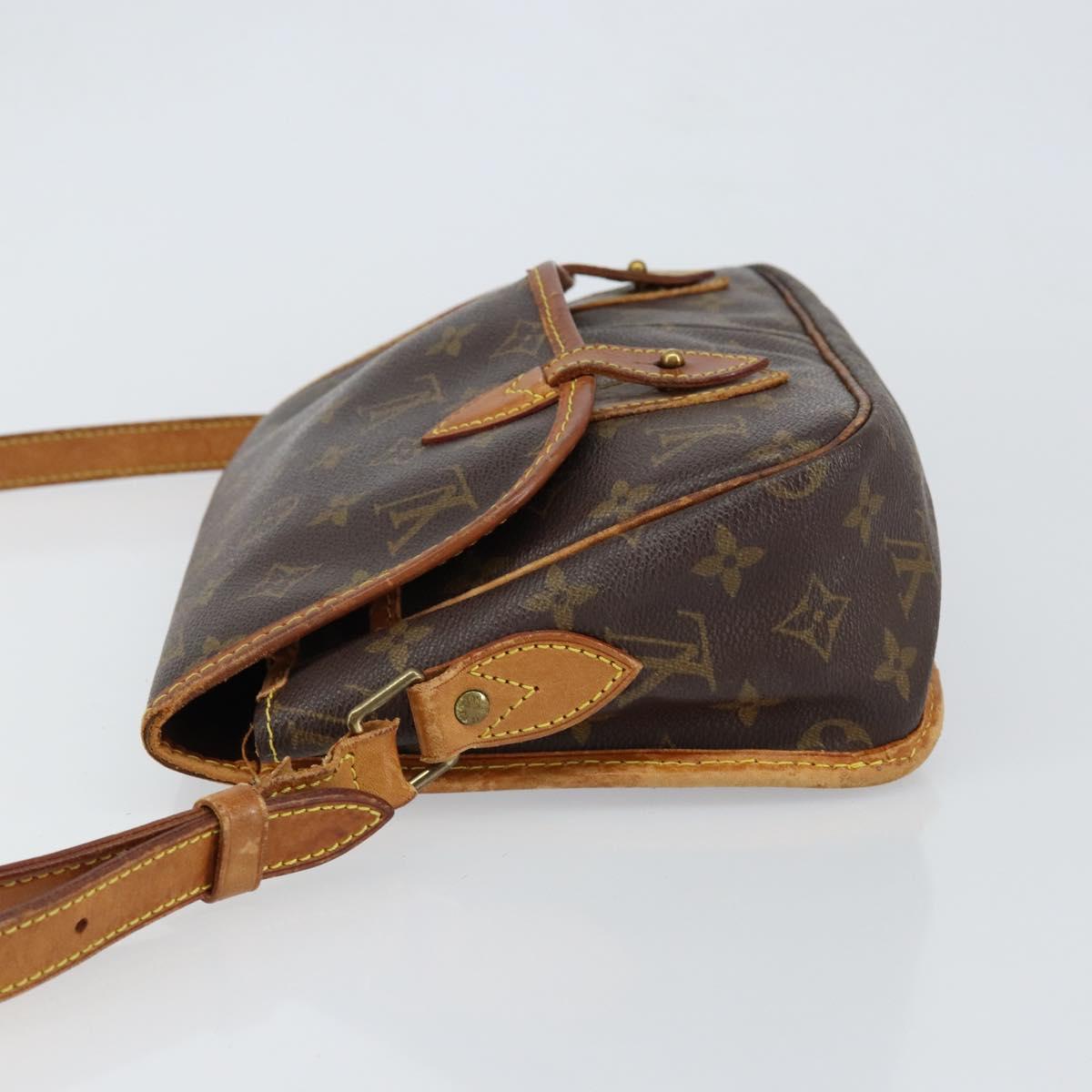 LOUIS VUITTON Monogram Gibeciere MM Shoulder Bag M42247 LV Auth gh1024