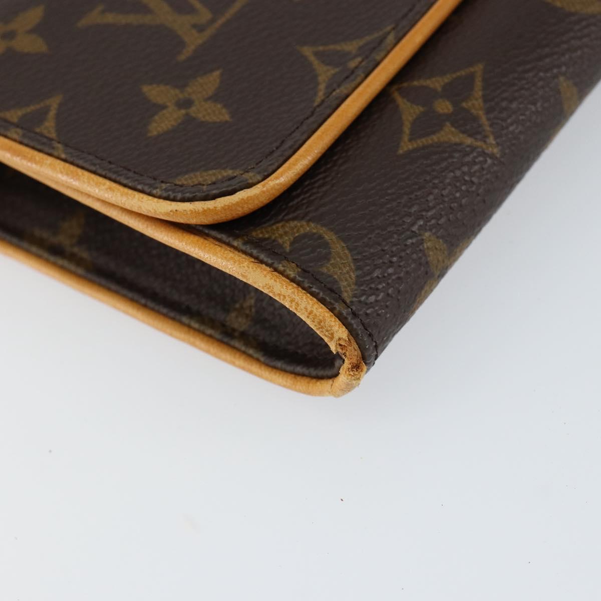LOUIS VUITTON Monogram Pochette Twin GM Shoulder Bag M51852 LV Auth gh1026