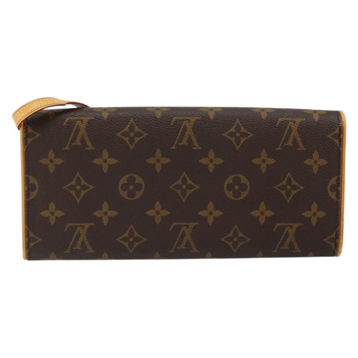 LOUIS VUITTON Monogram Pochette Twin GM Shoulder Bag M51852 LV Auth gh1026