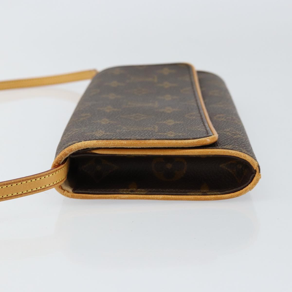 LOUIS VUITTON Monogram Pochette Twin GM Shoulder Bag M51852 LV Auth gh1026