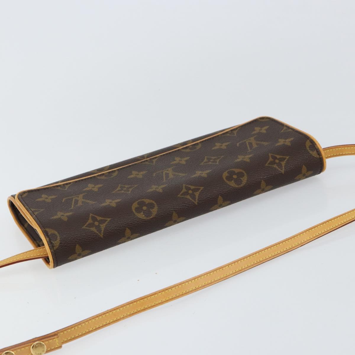 LOUIS VUITTON Monogram Pochette Twin GM Shoulder Bag M51852 LV Auth gh1026