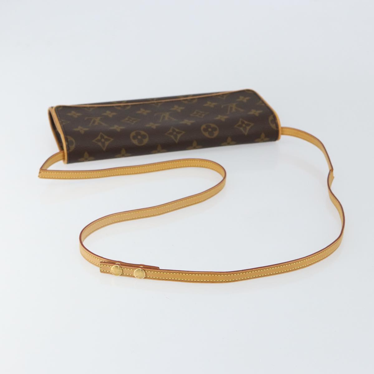 LOUIS VUITTON Monogram Pochette Twin GM Shoulder Bag M51852 LV Auth gh1026