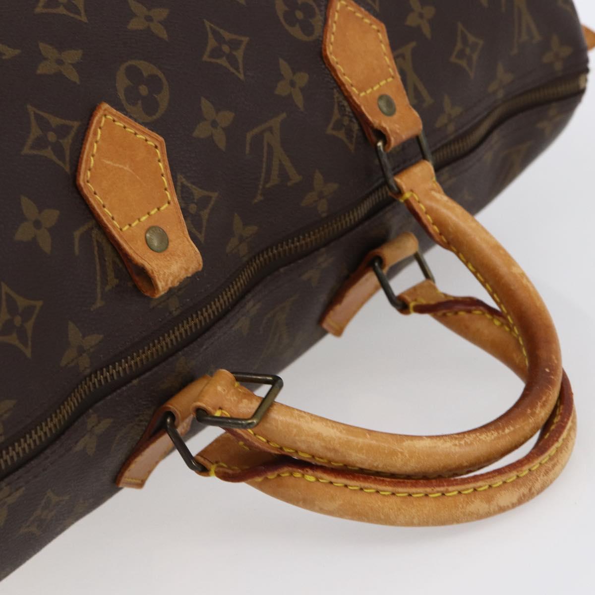 LOUIS VUITTON Monogram Speedy 40 Hand Bag M41522 LV Auth gh1036