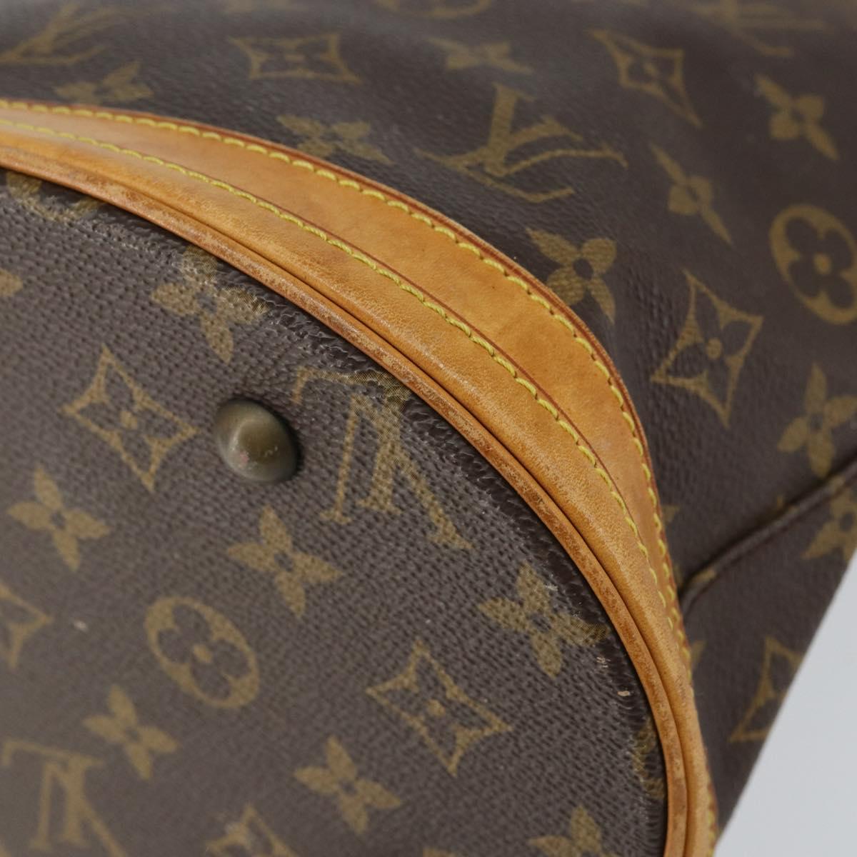 LOUIS VUITTON Monogram Bucket PM Shoulder Bag M42238 LV Auth gh1038