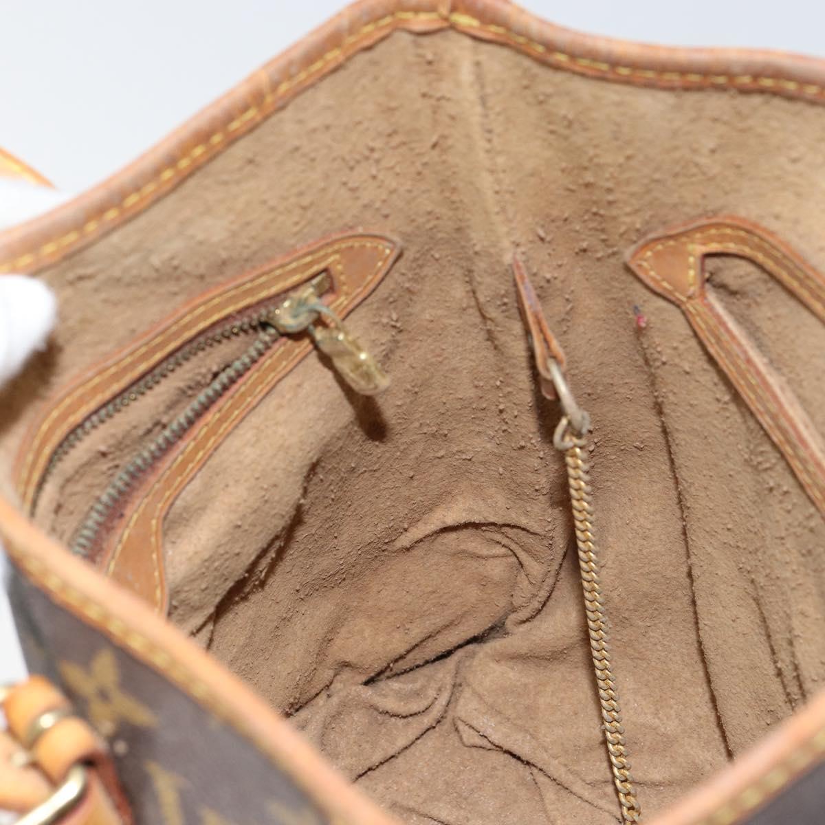 LOUIS VUITTON Monogram Bucket PM Shoulder Bag M42238 LV Auth gh1038