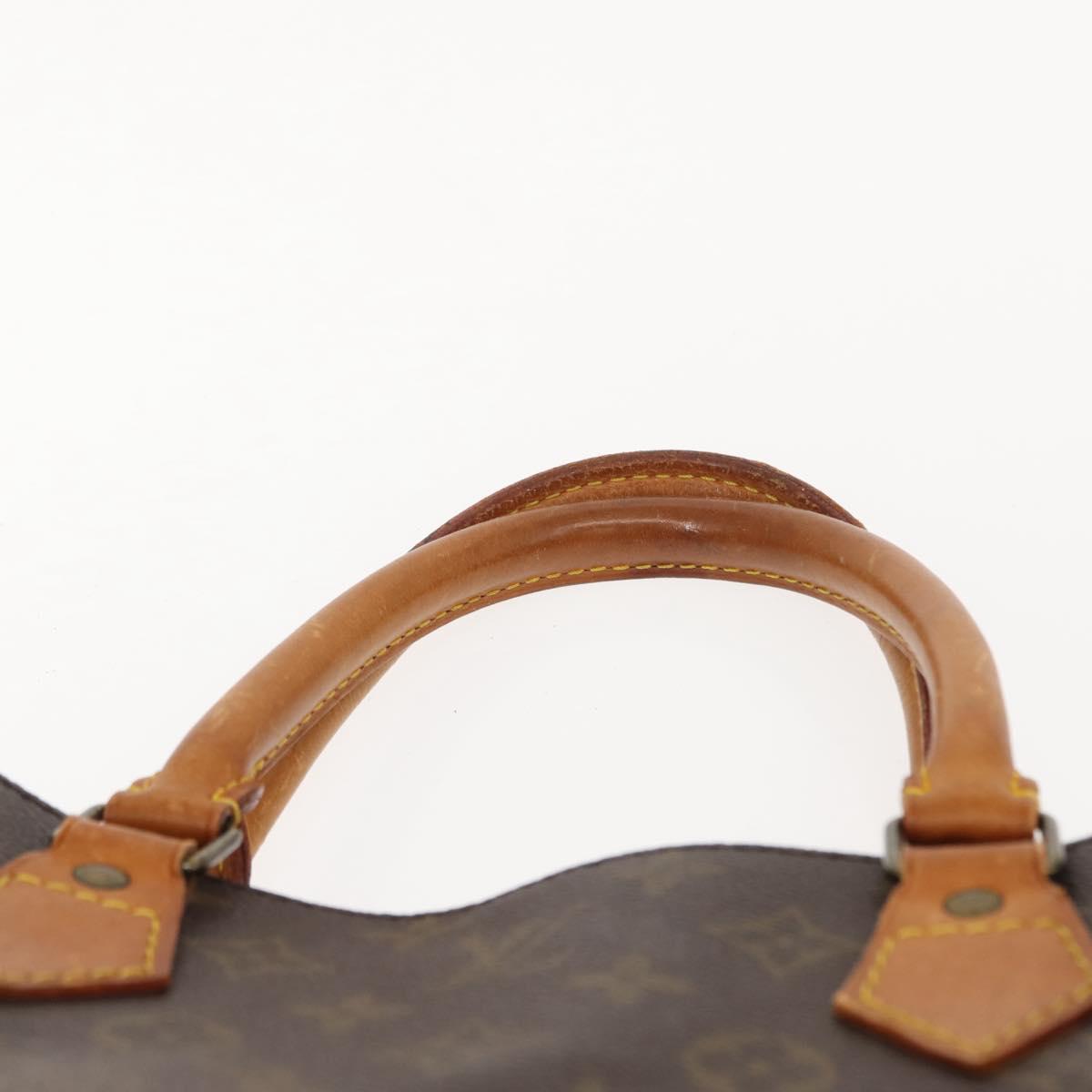 LOUIS VUITTON Monogram Sac Plat Hand Bag M51140 LV Auth gh1042